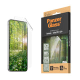 Samsung Galaxy S25+ (Plus) PanzerGlass Eco Matrix Screen Protector Ultra Wide Fit - Aligner Kit - Platinum Strength - Transparent