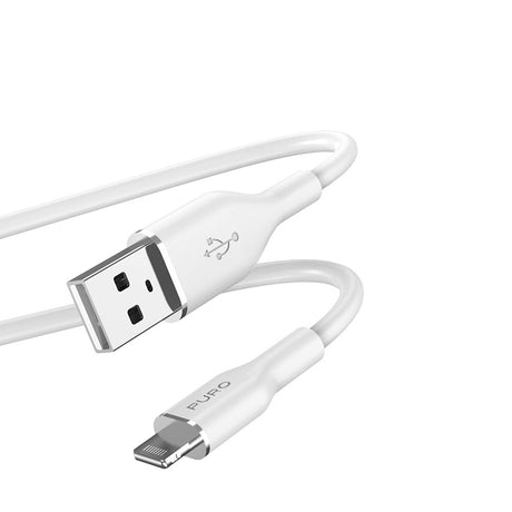 PURO Soft USB-A to Lightning Cable 1.5m - White