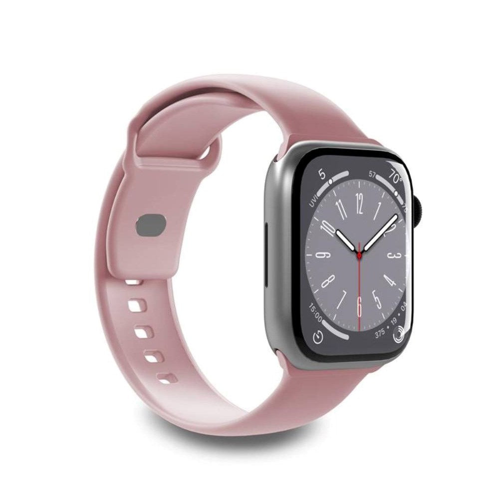 Apple Watch (38/40/SE/41/42mm) Puro ICON Silicone Watch Strap - Pink