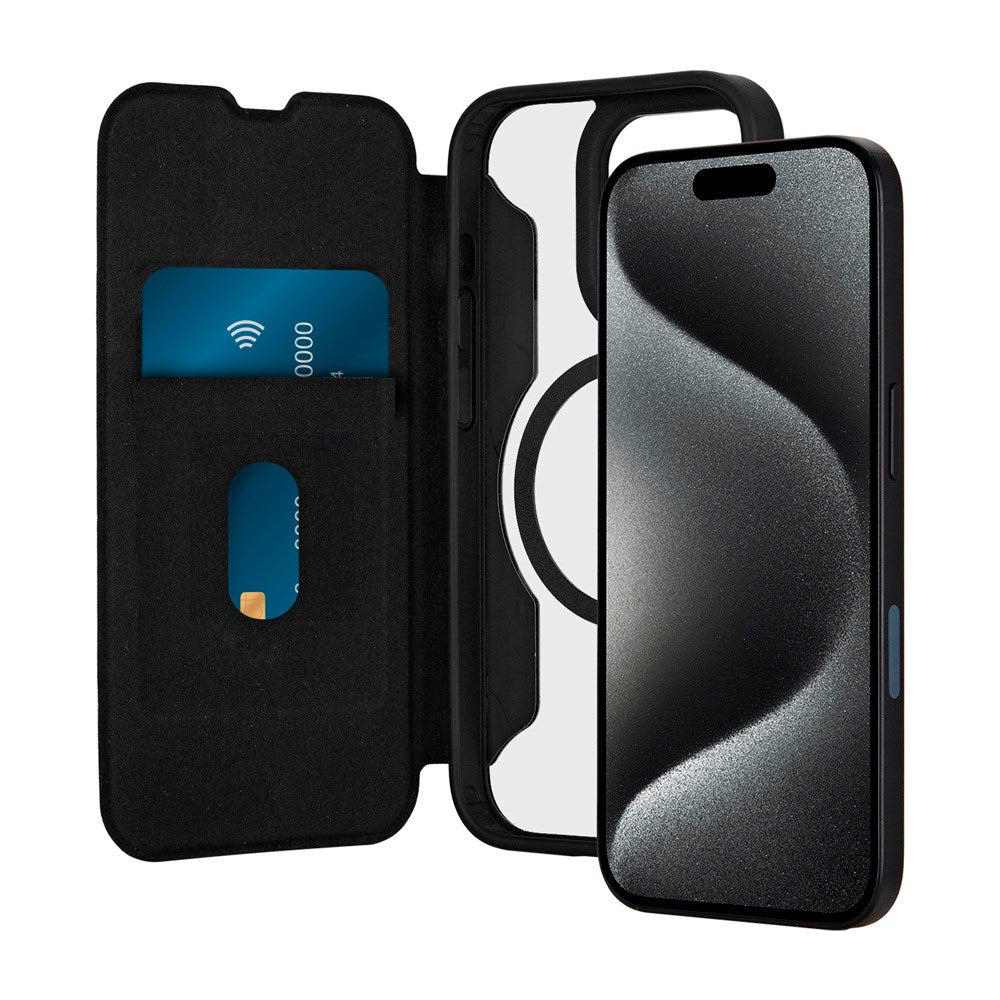 iPhone 16 Pro - Puro Booklet Flip Case - MagSafe Compatible - Black