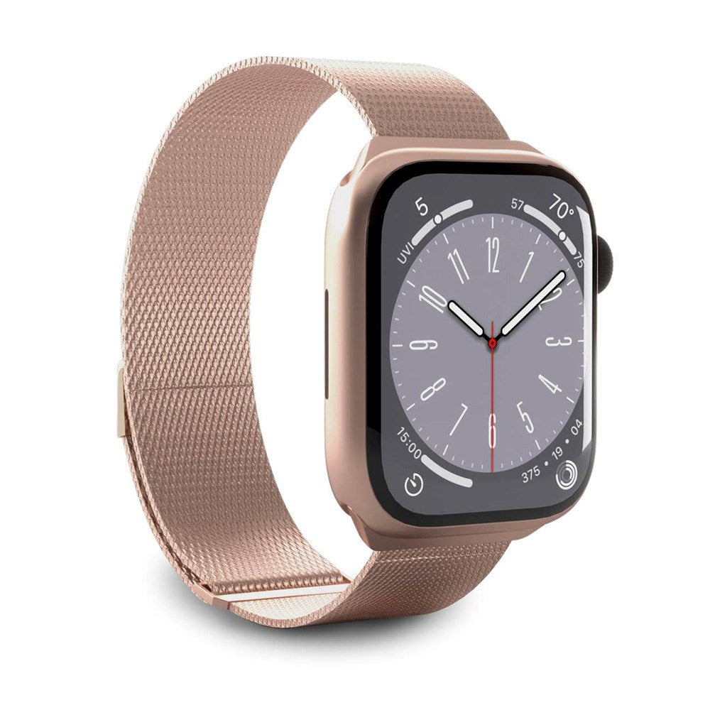 Apple Watch (38/40/SE/41/42mm) Puro MILANESE Stainless Steel Watch Strap - Pink