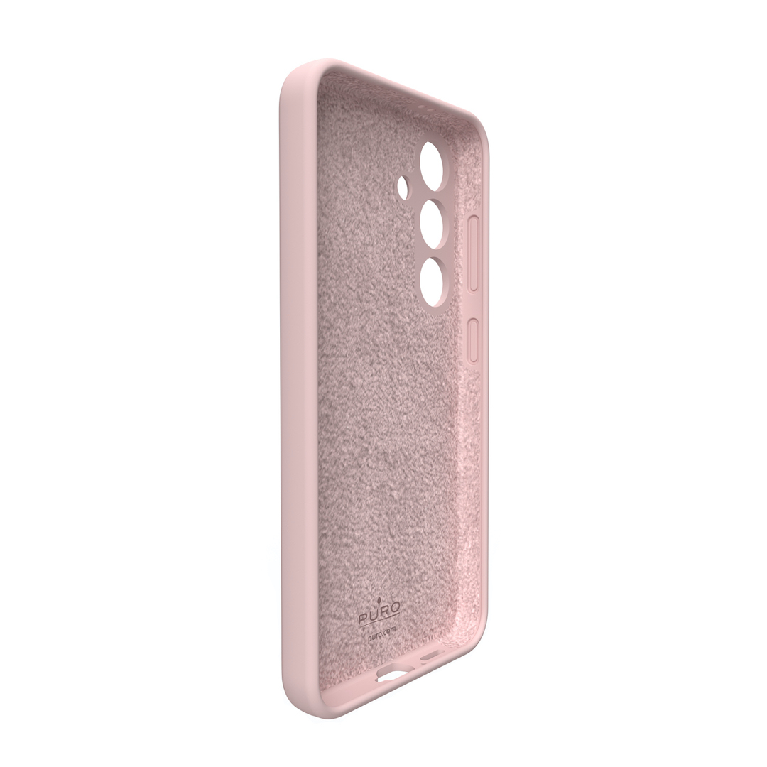 Puro Silicone Cover "ICON" for Samsung Galaxy S24 - Pink