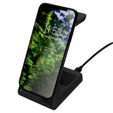 DELTACO Wireless Charger 3-in-1 - 23W - Apple Watch, AirPods & Smartphone - Black