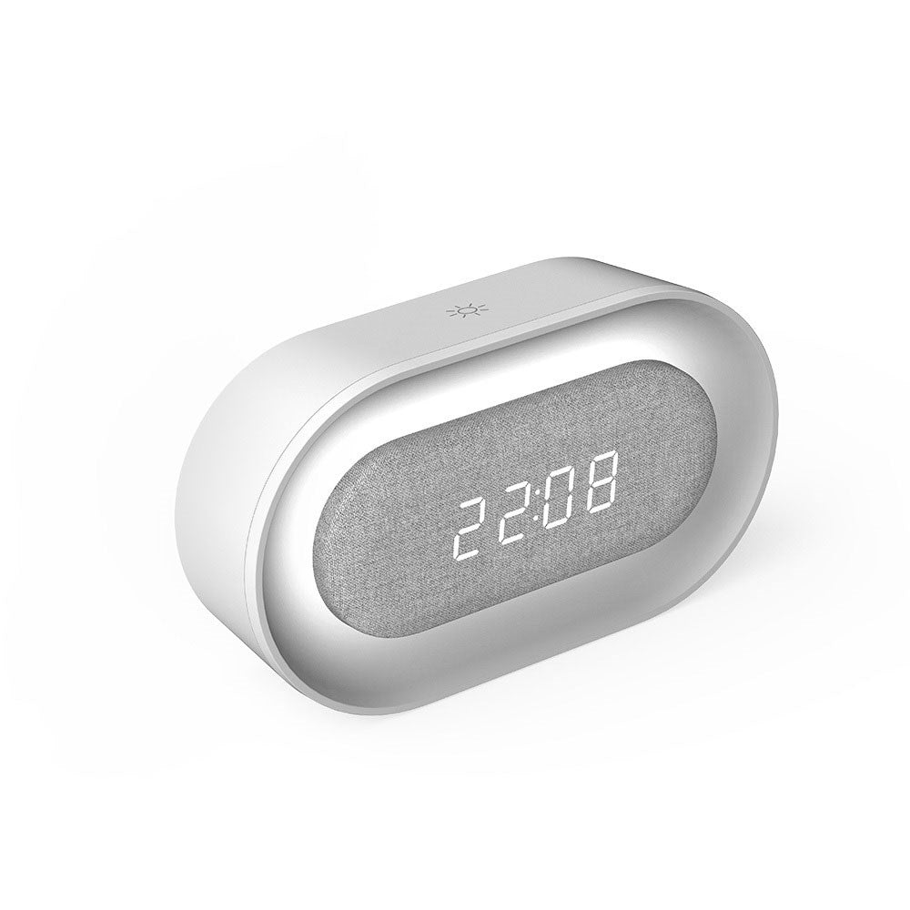 Forever Alarm Clock with LED Night Light - White