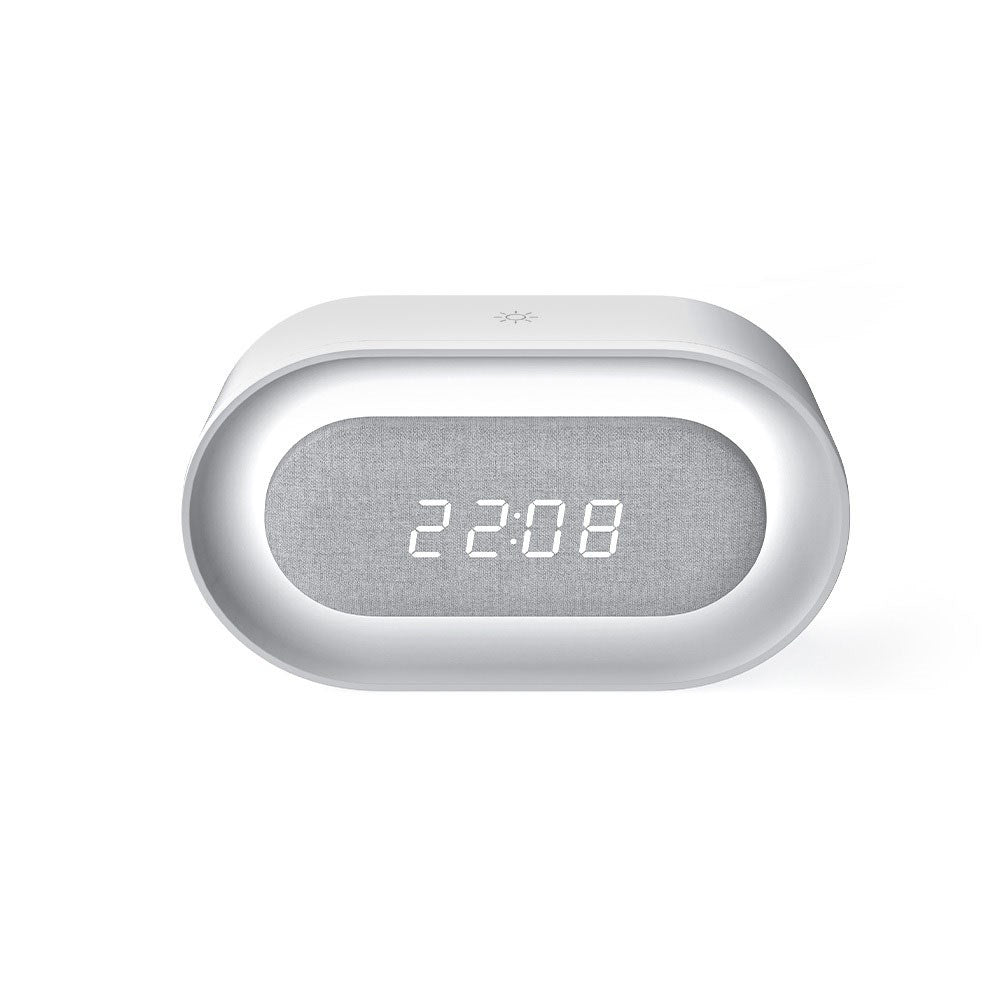 Forever Alarm Clock with LED Night Light - White