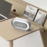 Forever Alarm Clock with LED Night Light - White