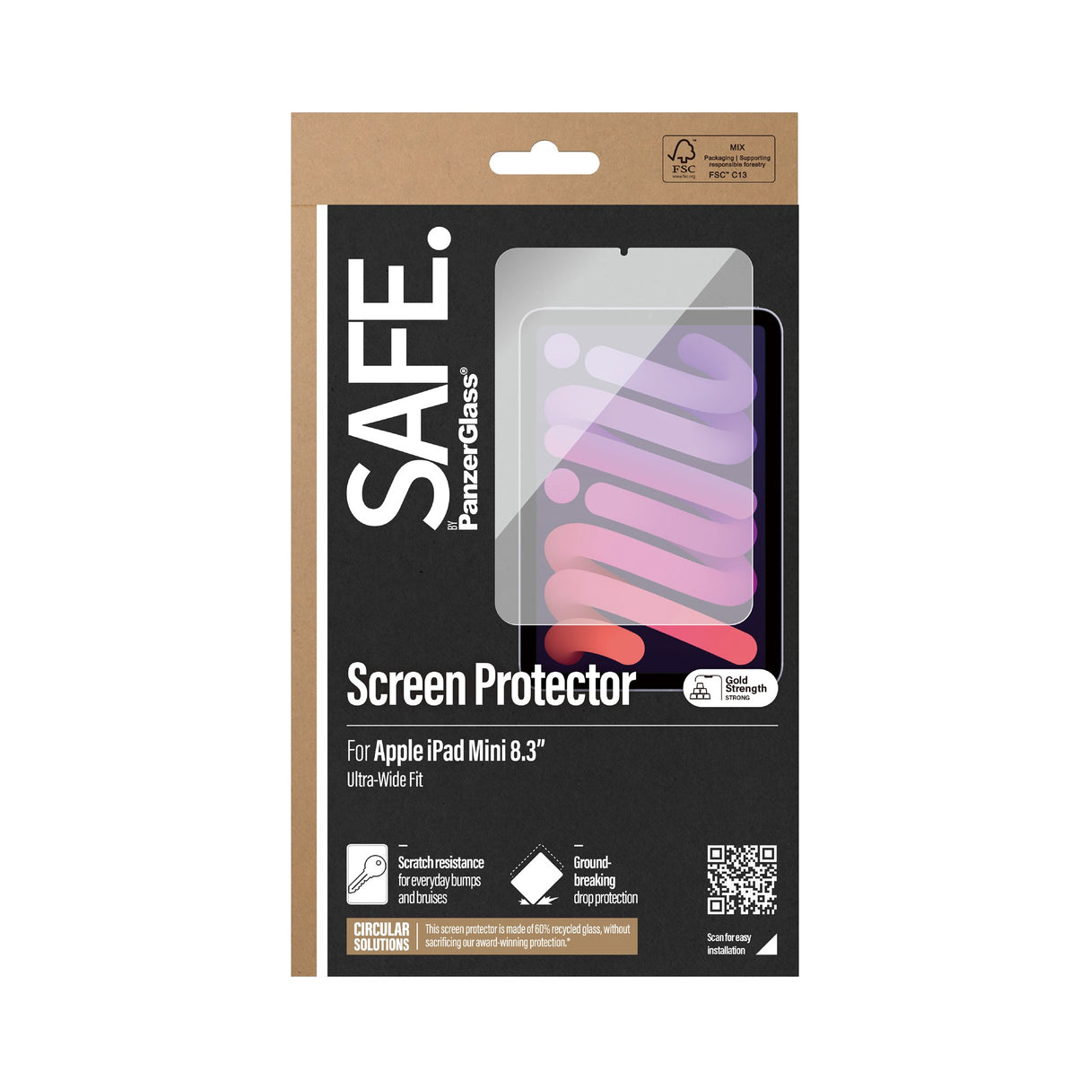 SAFE by PanzerGlass® iPad Mini (2024) / (2021) Screen Protector - Ultra-Wide Fit