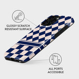 Burga iPhone 15 Pro Tough Fashion Case - Check & Mate