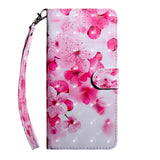 Samsung Galaxy S21+ (Plus) Light Spot Leather Flip Case - Pink Flowers