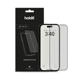 iPhone 17 / 17 Pro / 16 Pro Holdit Tempered Glass 9H Screen Protection with Privacy Function - Transparent