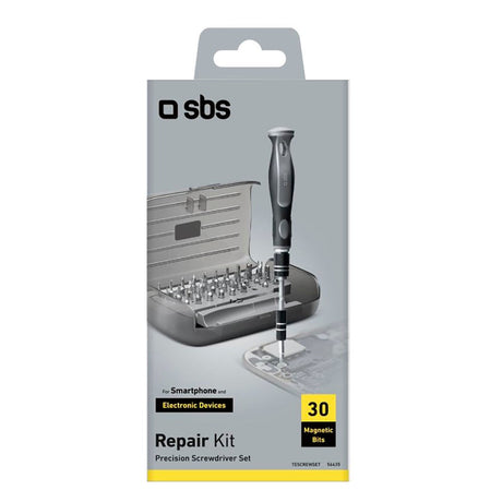 SBS Repair Kit - 30-i-1 Screwdriver Set for Repair - Grey