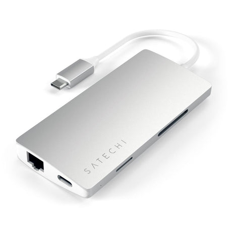 Satechi USB-C 4K HDMI Multiport Adapter Gigabit Ethernet V2 - Silver