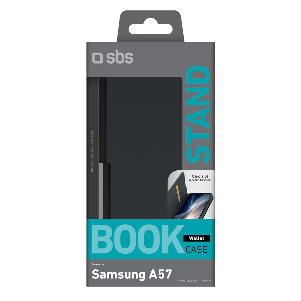 Samsung Galaxy A57 SBS Wallet Smooth Flip Case - Black