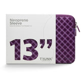 Trunk Neoprene Sleeve for MacBook 13" (30.5 x 21.5 x 1.5 cm) - Medium Purple Tartan