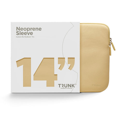 Trunk Neoprene Sleeve for MacBook 14" (31.5 x 22 x 1.5 cm) - Chardonnay