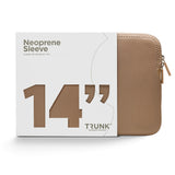 Trunk Neoprene Sleeve for MacBook 14" (31.5 x 22 x 1.5 cm) - Warm Taupe