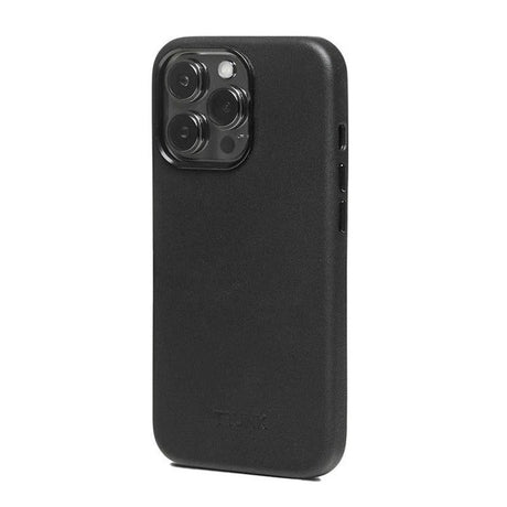 iPhone 13 Pro Trunk Genuine Leather Case - Black