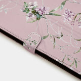 Trunk Universal Flip Case (24.5 x 17.5 x 1 cm) - Rose Flower