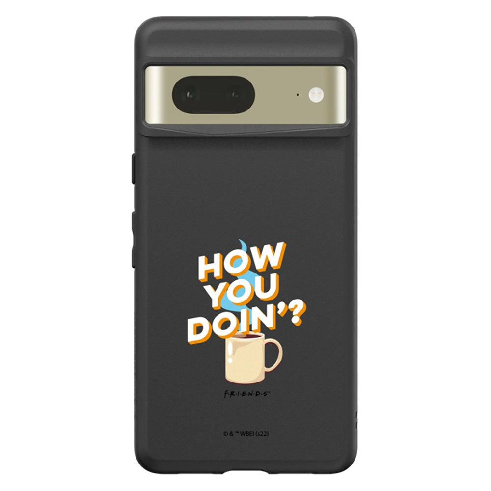 Google Pixel 7 RhinoShield SolidSuit Drop Proof Case with Friends - How You Doin'