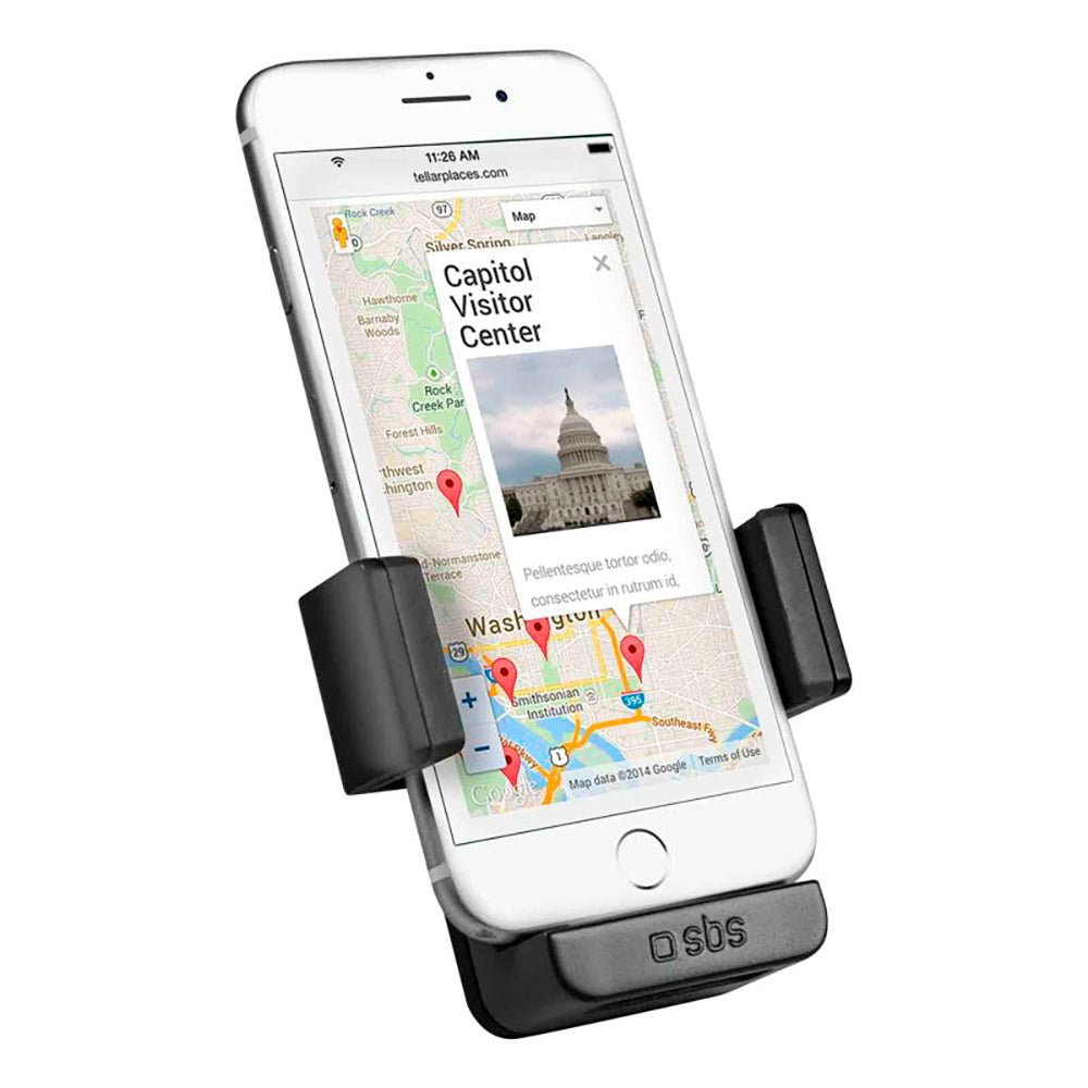 SBS Mobile Phone Holder for Ventilation - Max Mobile: 90mm - Black