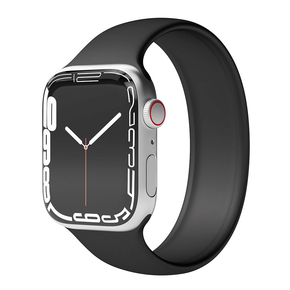Vonmählen Apple Watch (38/40/SE/41/42mm) Solo Loop Band Small Silicone Strap - Black