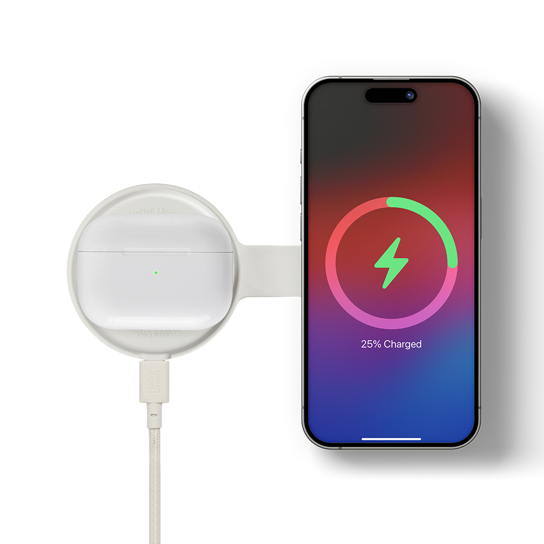 Native Union Voyage 2-in-1 Wireless Charger - Beige