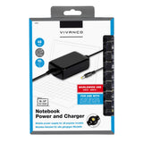 Vivanco Laptop Charger 45W with 10 x Adapters - Black