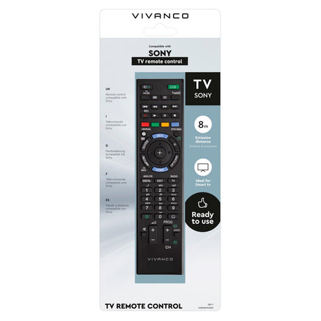 Vivanco Sony Remote Control for TV - Black