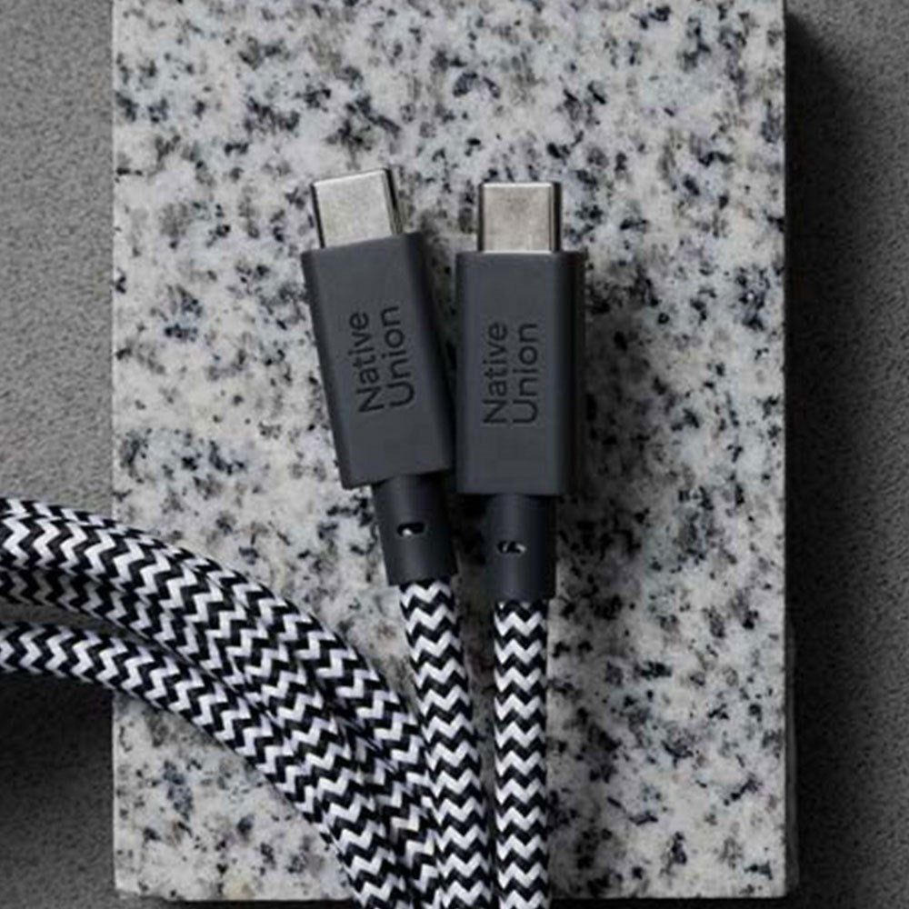 Native Union 2-in-1 USB-C to USB-C Cable 140W - 2m - Zebra