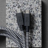 Native Union 2-in-1 USB-C to USB-C Cable 140W - 2m - Zebra