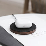 Woodcessories EcoPad 15W Wireless Charger - Real Wood - Walnut