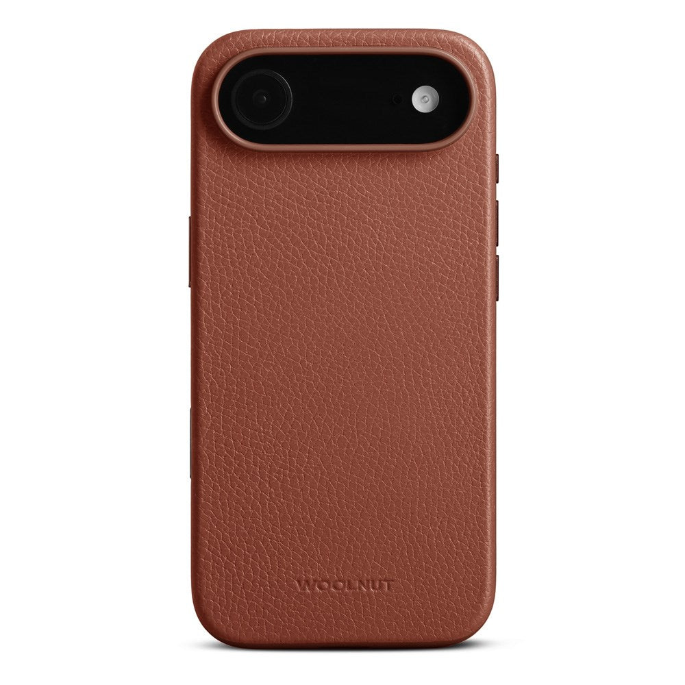 WOOLNUT iPhone Air Full Grain Leather Case - MagSafe Compatible - Brown