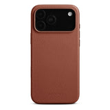 WOOLNUT iPhone 17 Pro Max Full Grain Leather Case - MagSafe Compatible - Brown