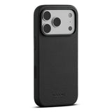 iPhone 18 Pro WOOLNUT Genuine Leather Case - MagSafe Compatible - Black