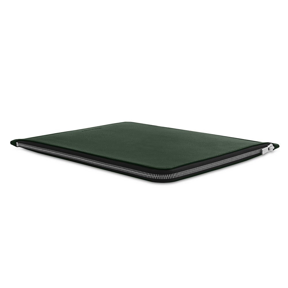 Woolnut iPad / Tablet (26.5 x 32.5 cm) Genuine Leather Folio Sleeve - Green