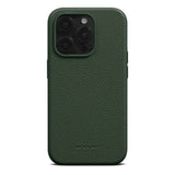 iPhone 15 Pro Max WOOLNUT Full Grain Leather Case - MagSafe Compatible - Green