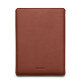 MacBook Pro 14" M5 / M4 / M3 / M2 / M1 (2025 / 2021) Genuine Leather Folio Sleeve - 24.5 x 33 cm - Brown