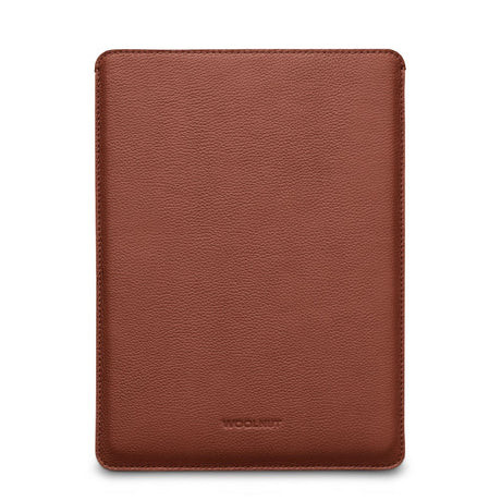 MacBook Pro 14" M5 / M4 / M3 / M2 / M1 (2025 / 2021) Genuine Leather Folio Sleeve - 24.5 x 33 cm - Brown