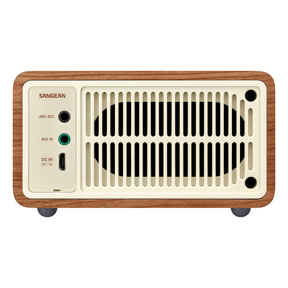 SANGEAN Genuine Mini WR7 Wireless Bluetooth Speaker w. Radio - Light Brown