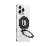 TORRAS MagSpin Magnetic Finger Ring with Built-in Kickstand - MagSafe Compatible - Dark Grey