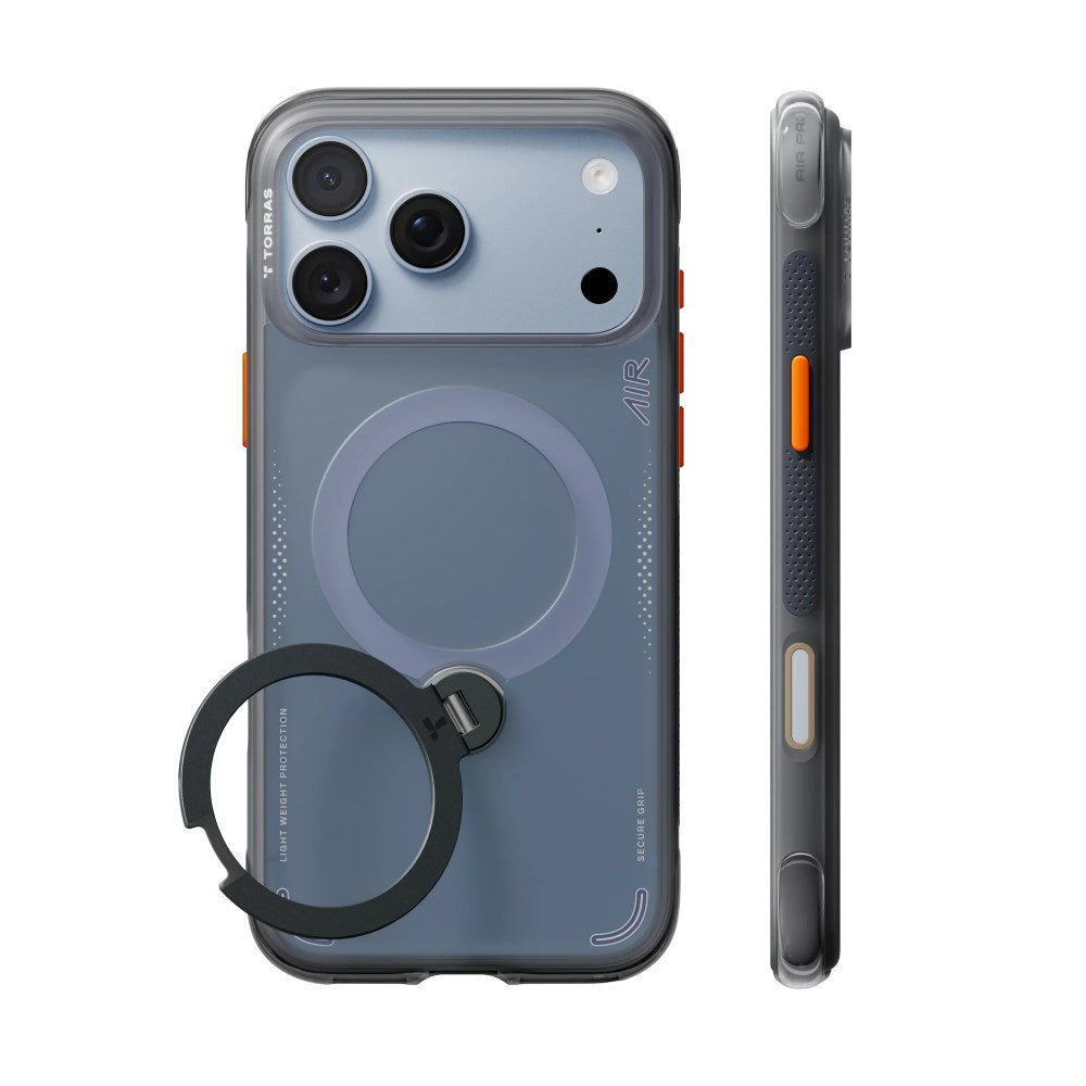iPhone 18 Pro Max / 17 Pro Max TORRAS Ostand Q3 Air Case - MagSafe Compatible - Black
