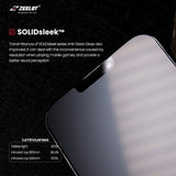 iPhone 13 Mini Zeelot SOLIDsleek Anti Glare Screen Protector w. Installation kit - Case Friendly - Black Edge